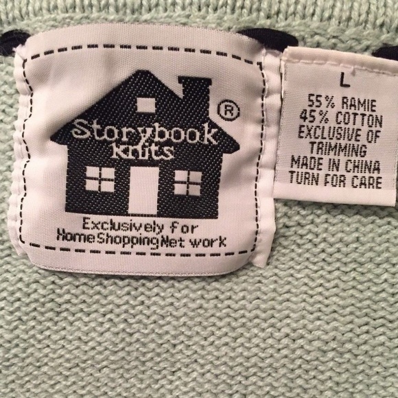 HSN STORYBOOK KNITS RAMIE COTTON CARDIGAN SWEATER - Picture 4 of 4